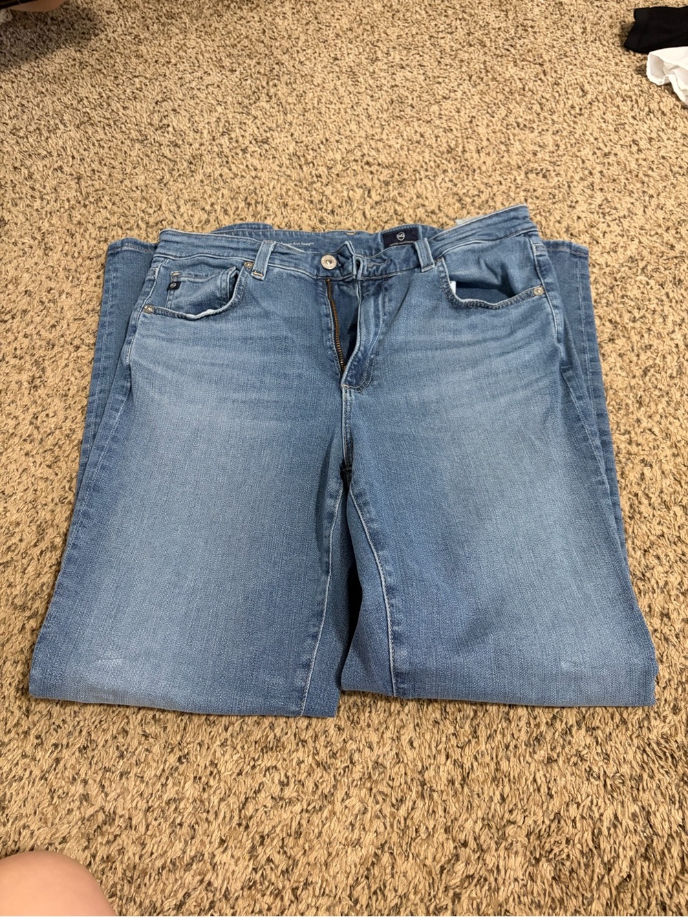 AG Adriano Goldschmied Light Blue Bootcut Jeans
